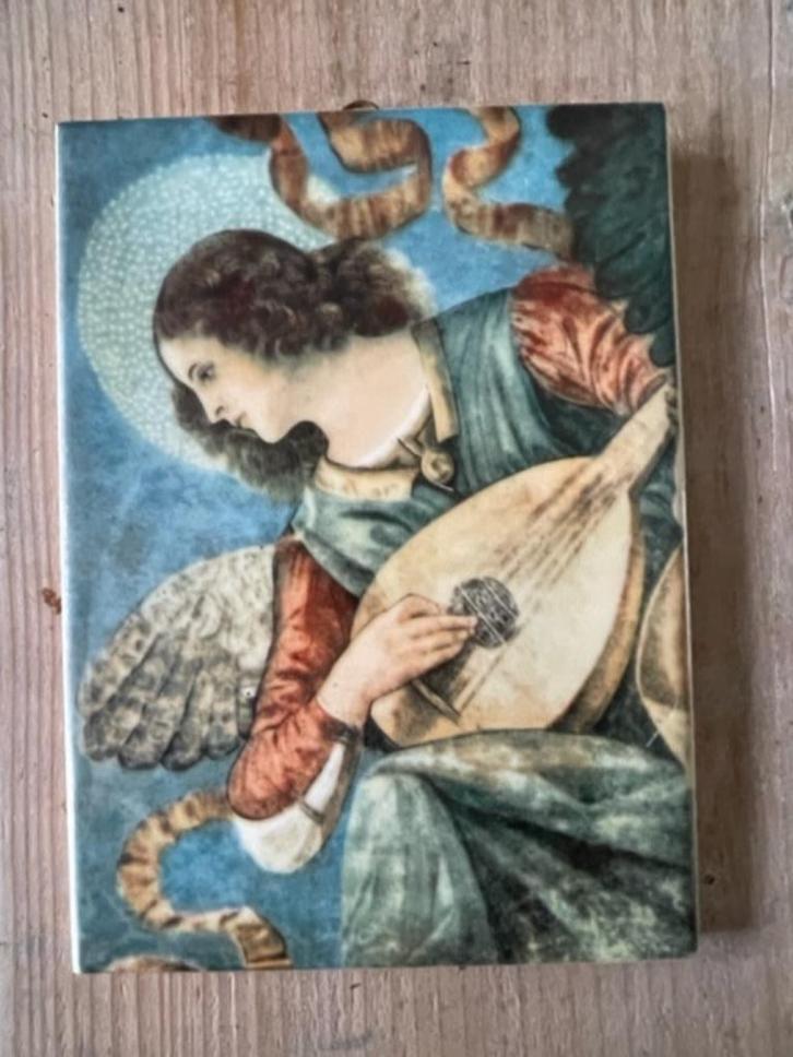 Tegel fresco van melozzo da forli. 1480. Angelo musicante, Antiek en Kunst, Kunst | Overige Kunst, Ophalen