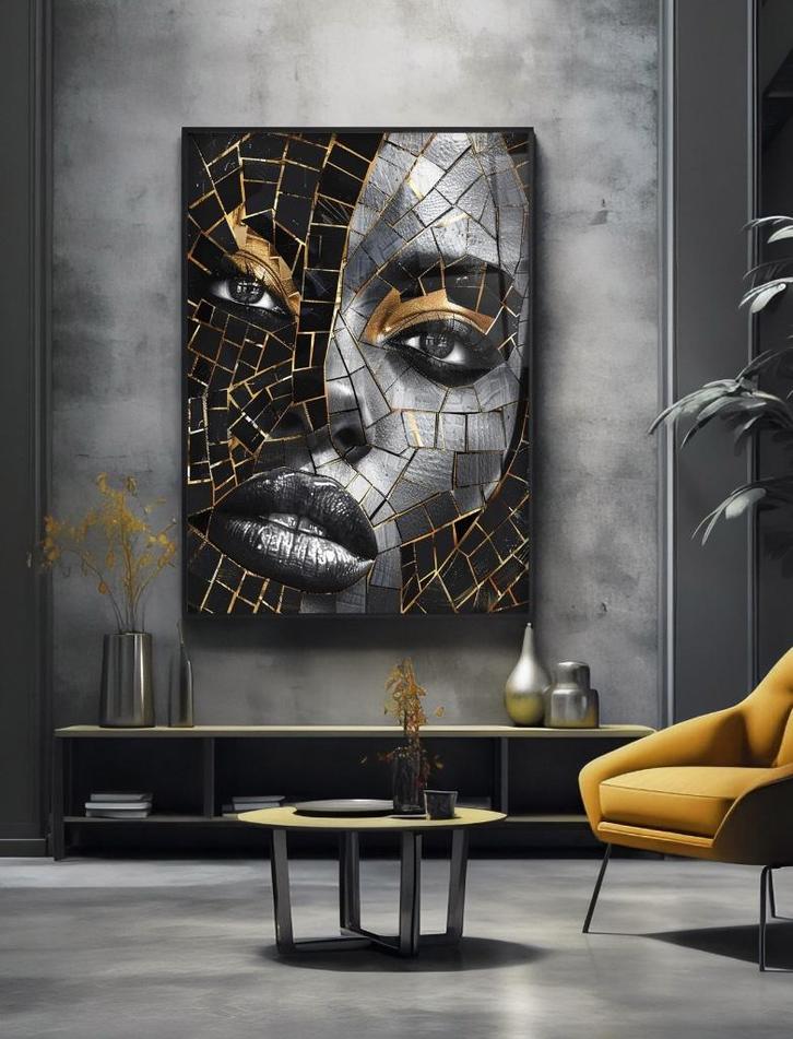 Uniek XXL Glasschilderij | Mosaic Bliss #2 - 6 sizes, Antiek en Kunst, Kunst | Schilderijen | Modern, Verzenden