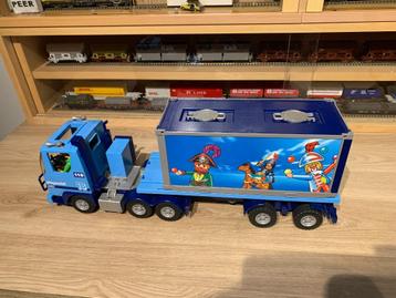 playmobil  grote vrachtwagen met container  beschikbaar voor biedingen