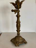 Antiek, Art Nouveau messing kandelaar., Ophalen of Verzenden, Koper of Brons