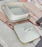 Botervloot Victoria CzechoSlovakian Bone China Butter-dish, Ophalen of Verzenden