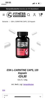 Esn l-carnitine 120 stuks, Sport en Fitness, Gezondheidsproducten en Wellness, Ophalen of Verzenden, Zo goed als nieuw, Overige typen