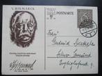 3e Rijk postkaart WHW Bismarck aan "liebe Gertrud" 1939, Verzamelen, Verzenden, 1920 tot 1940, Politiek en Historie