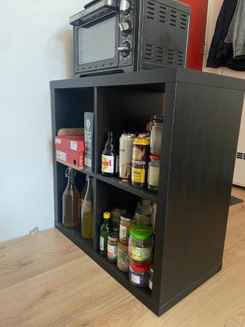 KALLAX kast (147x147), Boekenkast (80x28x202), Ladekast (3 l - afbeelding 4