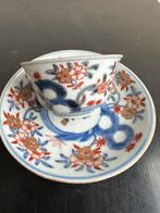 Aziatisch porselein set kommetje en schotel, Ophalen of Verzenden