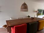 Grote Grenen Eettafel uit Frankrijk, Huis en Inrichting, Tafels | Eettafels, Ophalen, 200 cm of meer, 50 tot 100 cm, Zo goed als nieuw