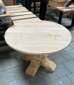 Kloostertafel rond - massief eiken - allerlaagste prijs, Ophalen, 100 tot 150 cm, Vijf personen of meer, DN Meubels & Hout