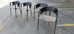Set van 4 postmodern Castelijn design eetkamerstoelen, Huis en Inrichting, Stoelen, Ophalen, Tweedehands, Metaal, Vier