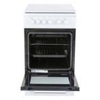 Beko FSS5600GW Keramisch fornuis met elektrische oven, Witgoed en Apparatuur, Fornuizen, Ophalen, Keramisch, 4 kookzones, Zo goed als nieuw