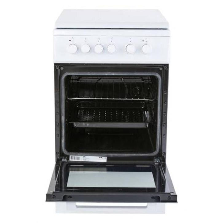 Beko FSS5600GW Keramisch fornuis met elektrische oven, Witgoed en Apparatuur, Fornuizen, Zo goed als nieuw, Vrijstaand, Keramisch