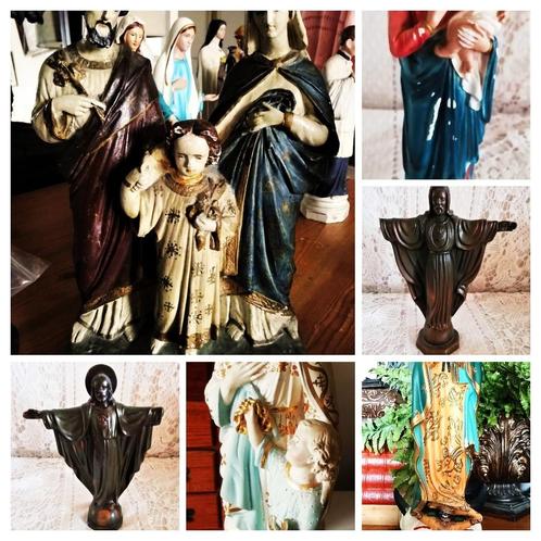 Heilig beeld religie heiligenbeeld Maria Jozef Jezus familie, Antiek en Kunst, Curiosa en Brocante, Ophalen of Verzenden