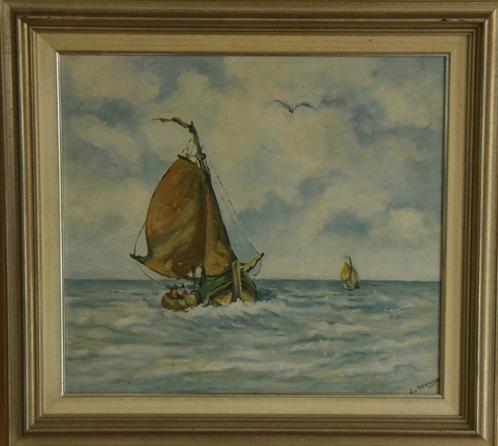'J.v.Neutegem '', Antiek en Kunst, Kunst | Schilderijen | Klassiek, Ophalen of Verzenden
