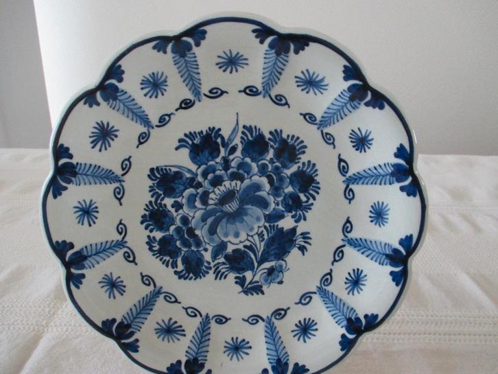 Mooi Gelobd Delftsblauw Bord ( De Porceleyne Fles ), Antiek en Kunst, Curiosa en Brocante, Ophalen of Verzenden