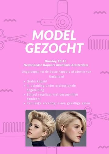 Model gezocht kapper Amsterdam beschikbaar voor biedingen
