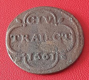 duit Utrecht 1661 beschikbaar voor biedingen