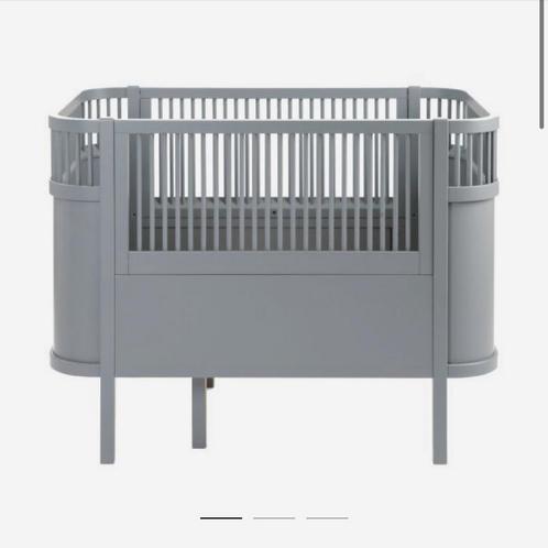 Sebra meegroeibed Classic grey, Kinderen en Baby's, Kinderkamer | Bedden, Gebruikt, Minder dan 140 cm, 70 tot 85 cm, Matras, Ophalen