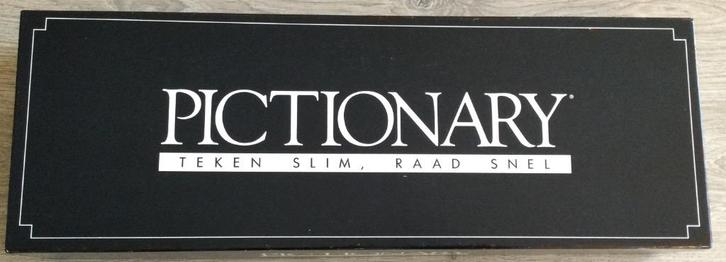 Pictionary Spel, Hobby en Vrije tijd, Gezelschapsspellen | Bordspellen, Gebruikt, Een of twee spelers, Drie of vier spelers, Ophalen of Verzenden
