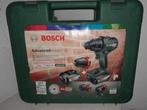 Bosch AdvancedImpact 18 Accuboormachine 2x 18V accu en lader, Variabele snelheid, Verzenden, 400 tot 600 watt, Zo goed als nieuw