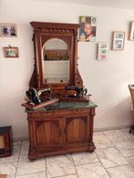 Antieke staande kast met lade en legplanken, Antiek en Kunst, Ophalen