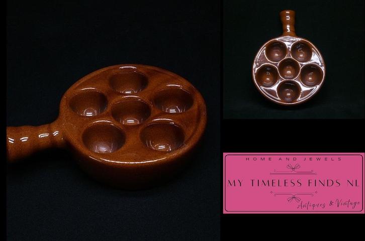 Vintage Escargot slak / champignon ovenschaal - K1MON-1, Huis en Inrichting, Keuken | Servies, Schaal of Schalen, Overige stijlen