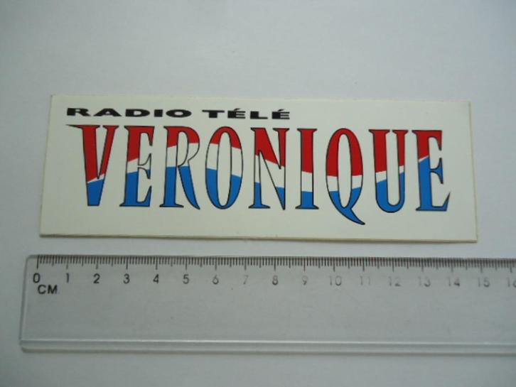 sticker oud Radio Tele VERONIQUE retro tv rtl nl, Verzamelen, Stickers, Zo goed als nieuw, Bedrijf of Vereniging, Verzenden