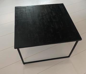 HK Living - Salontafel - Zwart & vierkant beschikbaar voor biedingen