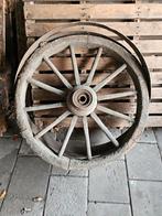 Antieke wielen, eg, bietensnijder en twee ploegen, Antiek en Kunst, Ophalen of Verzenden