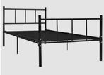 Bedframe metaal zwart 90x200 cm, Ophalen, 90 cm, Eenpersoons, Zwart