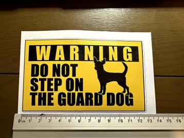 Chihuahua waakhond sticker beschikbaar voor biedingen