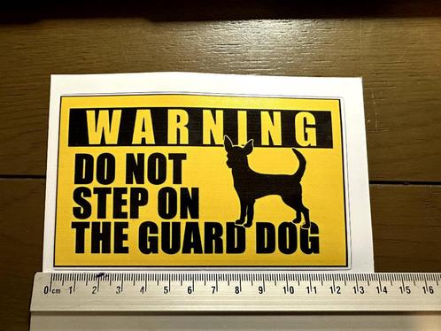Chihuahua waakhond sticker, Verzamelen, Stickers, Nieuw, Dier en Natuur, Ophalen of Verzenden