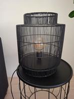 zwarte lamp, Huis en Inrichting, Lampen | Hanglampen, Ophalen, Gebruikt, Metaal, Minder dan 50 cm