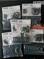 Ikea Syrlig gordijnringen en haakjes - 5 nieuwe zakjes, Verzenden, Nieuw, Grijs
