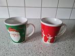 Kerst mokken set (2 stuks), Huis en Inrichting, Keuken | Servies, Ophalen, Keramiek, Zo goed als nieuw, Overige stijlen