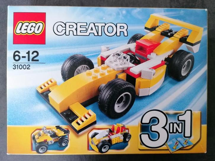 Lego creator (3 in 1) set 31002 - Super racer uit 2013., Kinderen en Baby's, Speelgoed | Duplo en Lego, Gebruikt, Lego, Complete set
