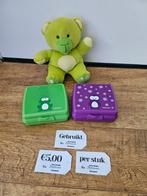 Tupperware vierkante snackies bakjes clipbakjes, Ophalen of Verzenden, Gebruikt, Paars, Bak of Kom