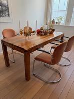 Gispen 413 RH Stoelen / Eetkamerstoelen - Set van 4 stuks, Ophalen, Gebruikt, Bruin, Metaal