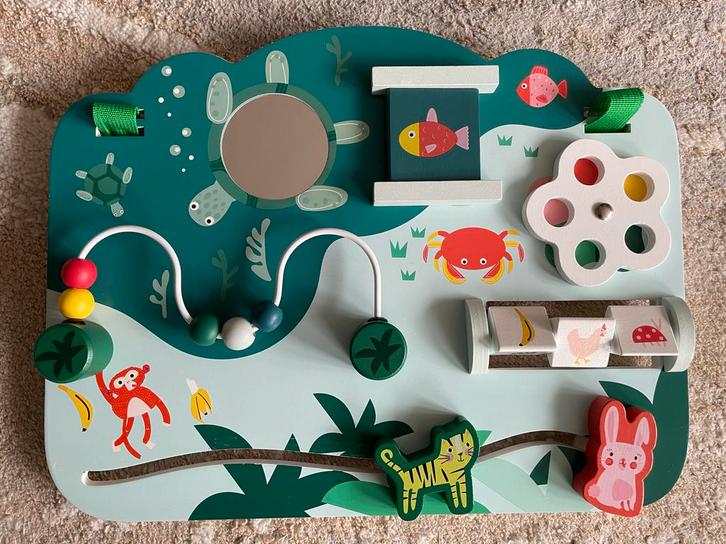 HEMA Activiteitenbord - Leerzaam & Leuk!, Kinderen en Baby's, Speelgoed | Babyspeelgoed, Zo goed als nieuw, Overige typen, Met geluid