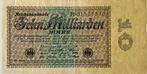 Duitsland hele mooie tien miljard mark 1923, Postzegels en Munten, Bankbiljetten | Europa | Niet-Eurobiljetten, Ophalen of Verzenden