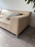 Lederen Hoekbank  5-zits, 250 tot 300 cm, Gebruikt, Hoekbank, Ophalen of Verzenden