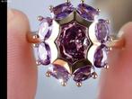Zeer mooi nieuw ring edelsteen Amethist , 14 karaat GP, Nieuw, 17 tot 18, Dame, Goud