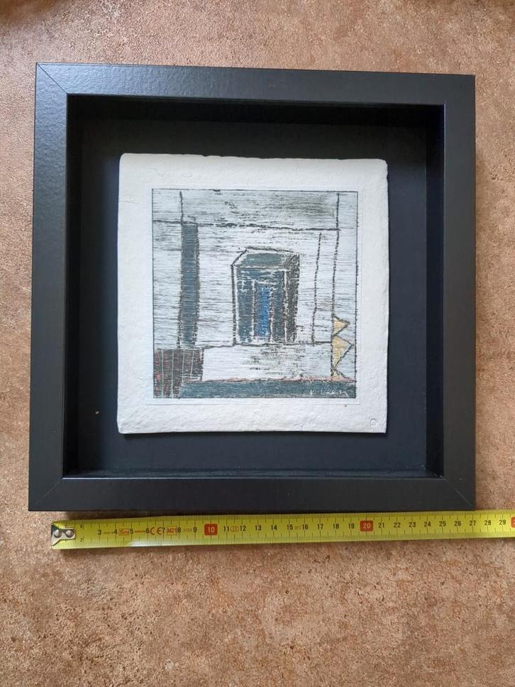 Schilderij keramiek Peter van Veen, Antiek en Kunst, Kunst | Beelden en Houtsnijwerken, Ophalen