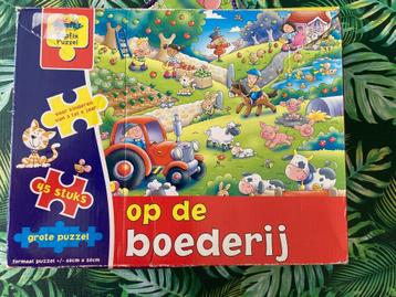 Puzzel op de boerderij beschikbaar voor biedingen