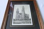Rotterdam Koninginnekerk ets+gratis ansichtkaart, Antiek en Kunst, Kunst | Etsen en Gravures, Ophalen of Verzenden