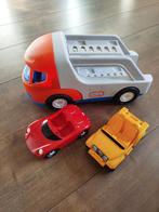Little tikes oplegger auto transporter met 2 auto's, Kinderen en Baby's, Speelgoed | Speelgoedvoertuigen, Gebruikt, Ophalen of Verzenden