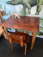 Vintage schoolset - schooltafeltje en -stoeltje, Antiek en Kunst, Ophalen