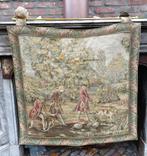 Gobelin wallhanging tapestry edellieden op jacht met honden, Antiek en Kunst, Ophalen of Verzenden