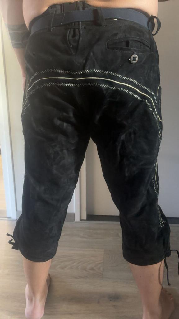 Authentieke Lederhose mt 56 (XL), Kleding | Heren, Carnavalskleding en Feestkleding, Zo goed als nieuw, Maat 56/58 (XL), Ophalen of Verzenden