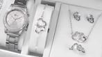 Horloge armband oorbellen ring en ketting, Ophalen of Verzenden, Nieuw