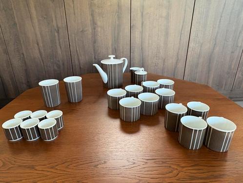 Arzberg Cannelee Delphi 23 stuks div. kopjes vintage retro, Antiek en Kunst, Antiek | Servies los, Ophalen