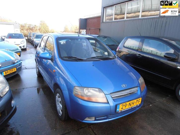 Daewoo Kalos 1.4 Style st bekr airco elek pak nap apk, Auto's, Daewoo, Te koop, Kalos, ABS, Airbags, Airconditioning, Centrale vergrendeling
